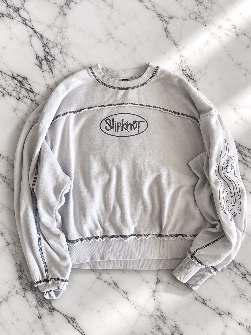 Slipknot Cropped Crewneck Sweatshirt
